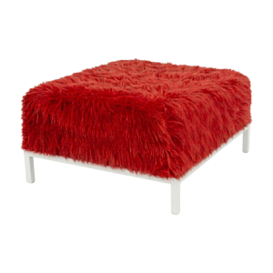 XL Hocker weiss mit Husse 3675